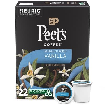 Peet&#39;S Coffee Vanilla Flavored Light Roast Coffee Keurig K