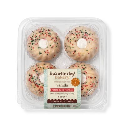 Holiday White Bundt Cakes With White Icing Filling  Favorite Day&#8482;