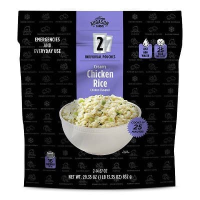 Augason Farms Cream Chicken Rice Pouch