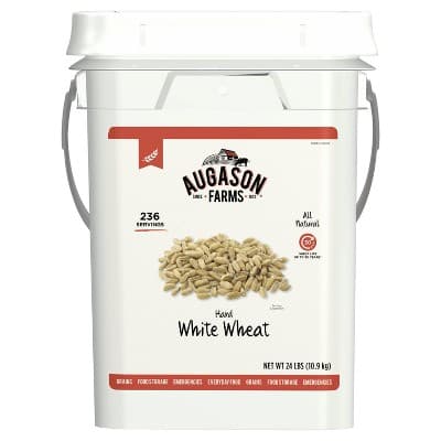 Augason Farms Hard White Wheat Emergency Food - Pail