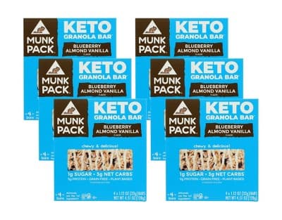 Munk Pack Blueberry Almond Vanilla Keto Granola Bar