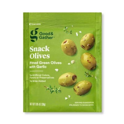 Pitted Green Olives With Garlic - Good &#38; Gather&#8482;