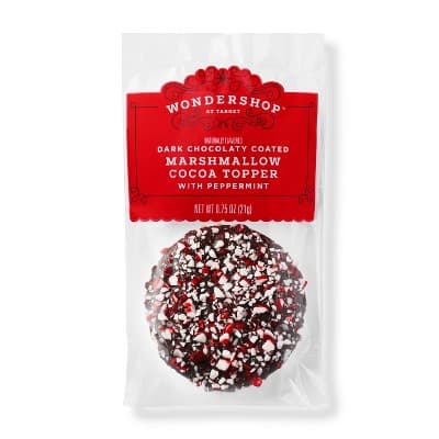 Dark Chocolate Peppermint Circle Hot Cocoa Topper - Wondershop&#8482;