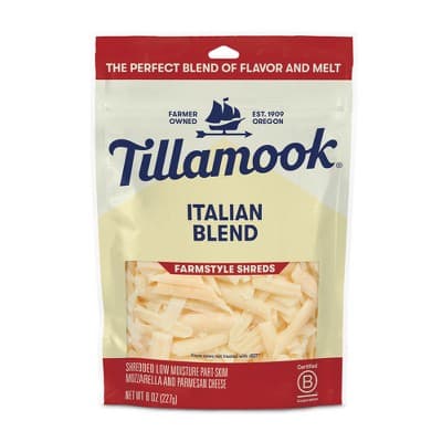 Tillamook Farmstyle Italian Blend Shredded Cheese