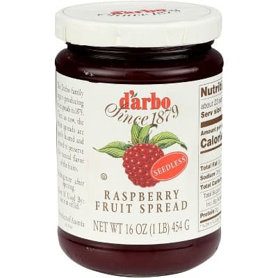 D'Arbo All Natural Raspberry Fruit Spread