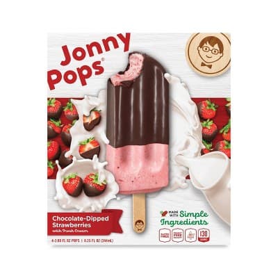 Jonnypops Strawberry Chocolate &#38; Cream  Fruit Bars