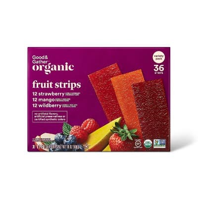Organic Fruit Strip Variety Pack - Strawberry, Mango, Wildberry  Good &#38; Gather&#8482;