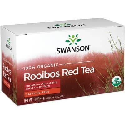 Swanson 100% Organic Rooibos Red Tea 20 Bags