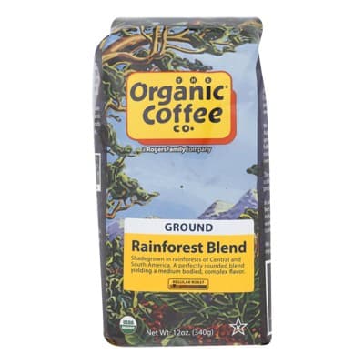 Organic Coffee Company Rainforest Ground Coffee -  6/ Bags