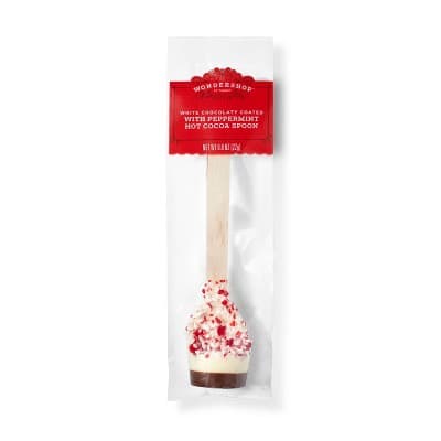 White Milk Chocolate With Peppermint Hot Cocoa Spoon - Wondershop&#8482;