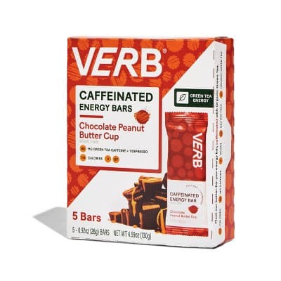 Verb Caffeinated Energy Bars - Chocolate Peanut Butter Cup