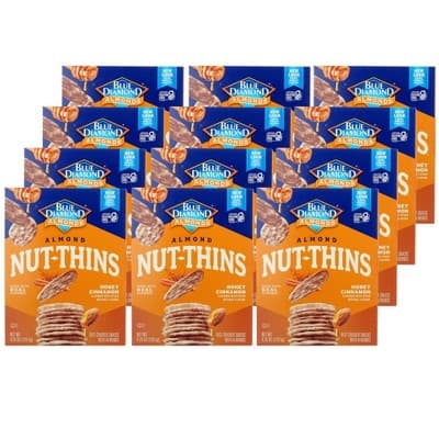 Blue Diamond Almond Nut Thin Honey Cinnamon Crackers
