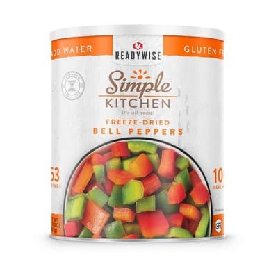 Simple Kitchen Gluten Free Dehydrated Red &#38; Green Bell Peppers