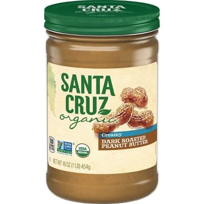 Is it Almond Free? Santa Cruz Organic Organic Dark Roasted Creamy Peanut Butter