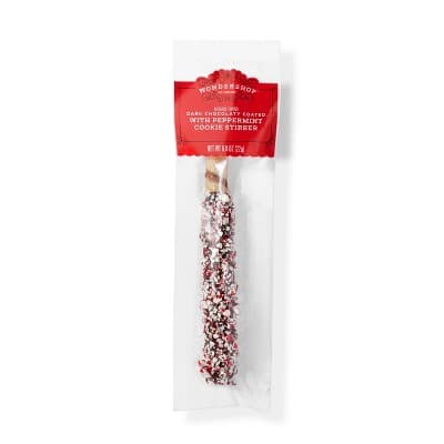 Holiday Dark Chocolaty Coated Peppermint Cookie Stirrer Stick - Wondershop&#8482;