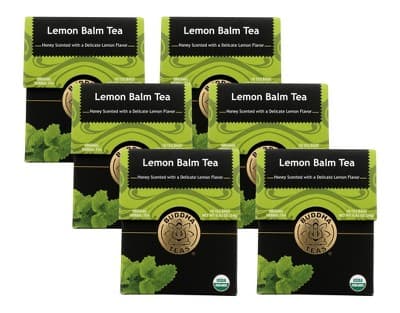 Buddha Teas Organic Lemon Balm Tea -  6/18 Bags