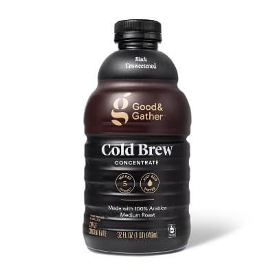 Cold Brew Coffee Concentrate Black Unsweetened - 32Fl Good &#38; Gather&#8482;