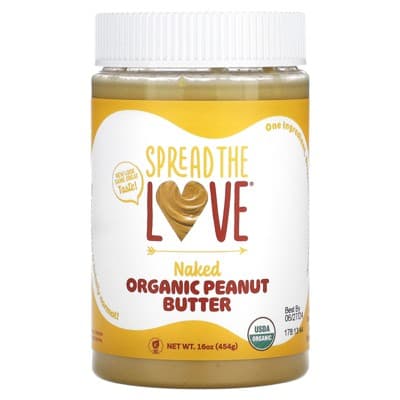 Spread The Love Organic Peanut Butter, Naked