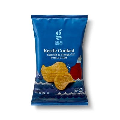 Sea Salt And  Vinegar Kettle Cooked Potato Chips - Good &#38; Gather&#8482;