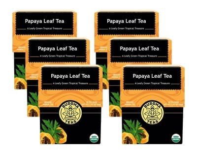 Buddha Teas Organic Papaya Leaf Tea -  6/18 Bags