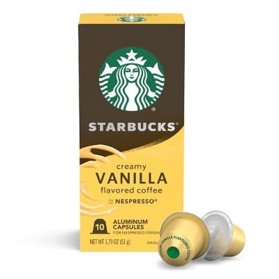 Starbucks By Nespresso Original Line Pods - Light Roast Coffee - Creamy Vanilla