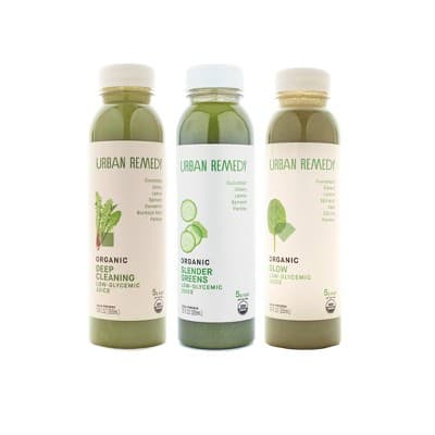Urban Remedy Organic Low Glycemic Green Variety Cold Pressed Juice