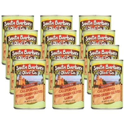 Santa Barbara Olive Co. California Pitted Green Olives Large