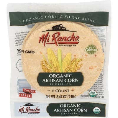 Mi Rancho Tortillas, Organic, Artisan Corn