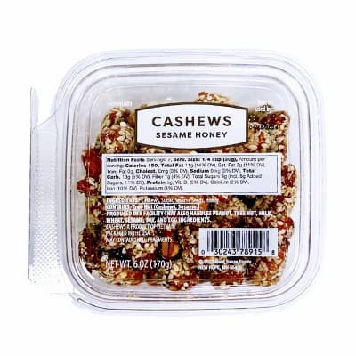 Sesame Honey Cashews