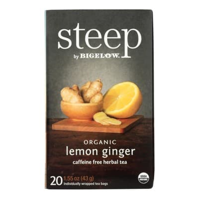 Steep By Bigelow Organic Herbal Lemon Ginger Tea -  6/20 Bags