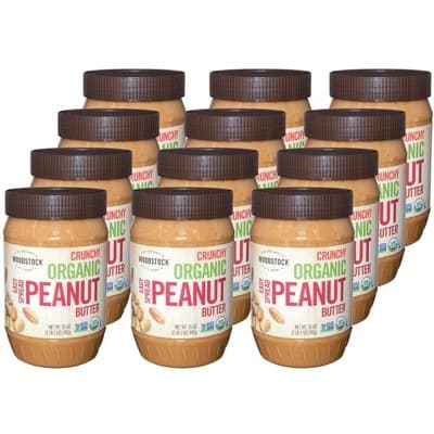 Woodstock Foods Crunchy Organic Easy Spread Peanut Butter