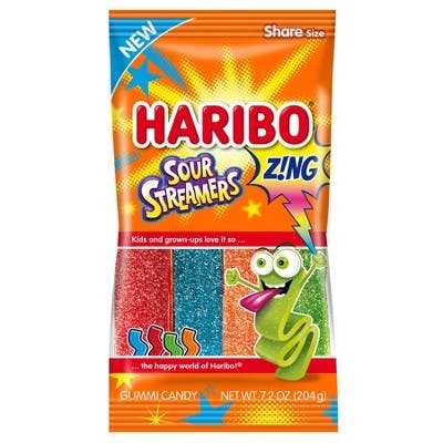 Is it Vegetarian? Haribo Z!ng Sour Streamers Gummi Candy