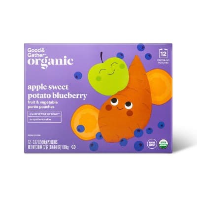 Good & Gather Organic Apple Sweet Potato Blueberry Puree Pouches