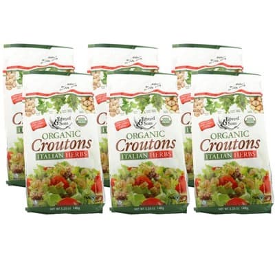 Edward & Sons Organic Croutons Italian Herbs