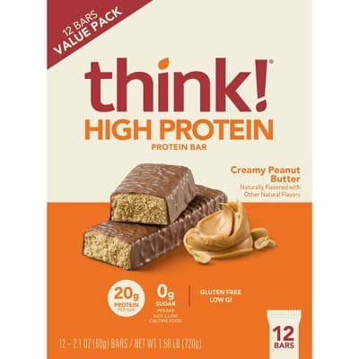 Think! High Protein Creamy Peanut Butter Bars