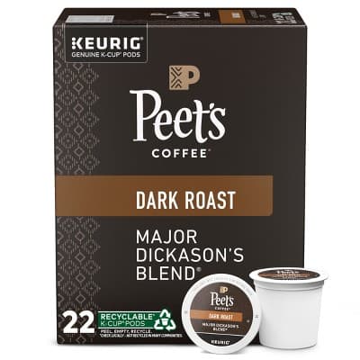 Peet'S Major Dickason Dark Roast Coffee - Keurig K-Cup