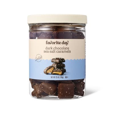 Dark Chocolate Sea Salt Caramels Candy - Favorite Day&#8482;