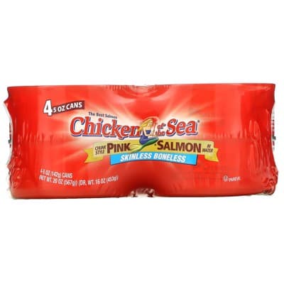 Chicken Of The Sea Chunk Style Pink Salmon In Water, Skinless/Boneless