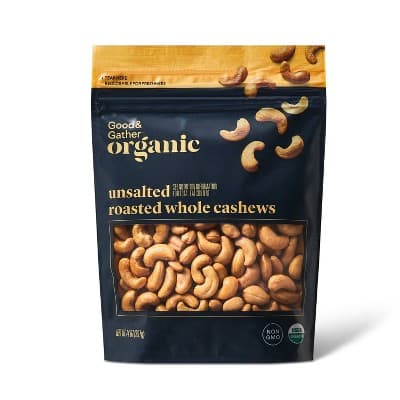 Organic Unsalted Roasted Whole Cashews - Good &#38; Gather&#8482;