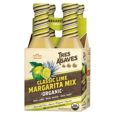 Tres Agaves Lime Margarita Mix - Oz Bottles