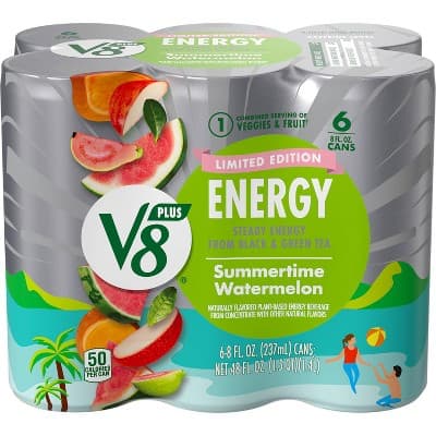 V8 +Energy Summertime Watermelon Energy Drink