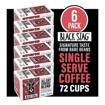 Black Stag Fair Trade All Day Everyday Blend, Single Serve Coffee Pods For Keurig K-Cup Brewers