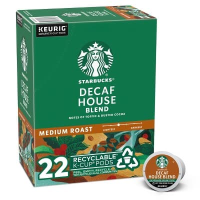 Starbucks Keurig Decaf Medium Roast Decaf Coffee Pods - 22 K