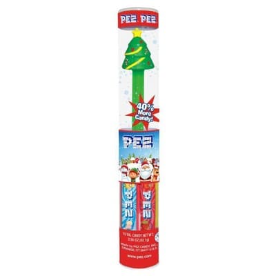 Pez Christmas Candy Dispenser Tube