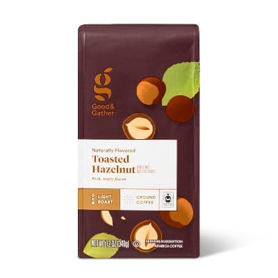 Naturally Flavored Toasted Hazelnut Light Roast Ground Coffee - Good &#38; Gather&#8482;