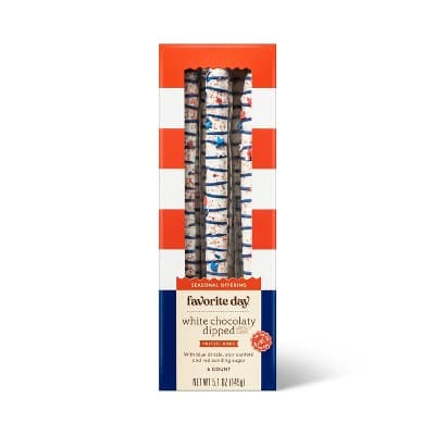 Red White &#38; Blue White Chocolaty Dipped Pretzel Rods - Favorite Day&#8482; - Favorite Day&#8482;
