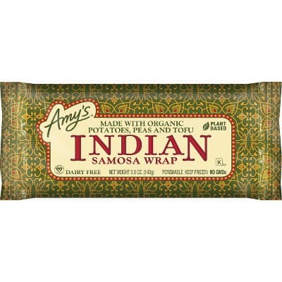 Amy&#39;S Vegan Organic Potatoes, Peas &#38; Tofu  Indian Samosa Wrap