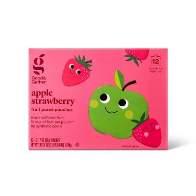 Applesauce Pouches Strawberry - Good &#38; Gather&#8482;