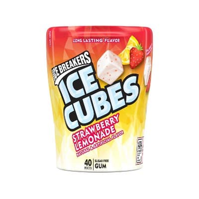 Ice Breakers Ice Cubes Strawberry Lemonade Gum