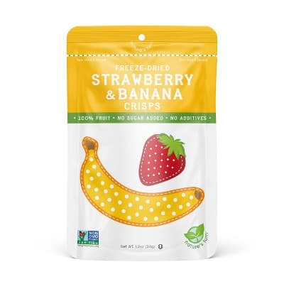 Nature'S Turn Freeze-Dried Fruit Snacks - Strawberry & Banana Crisps